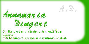 annamaria wingert business card